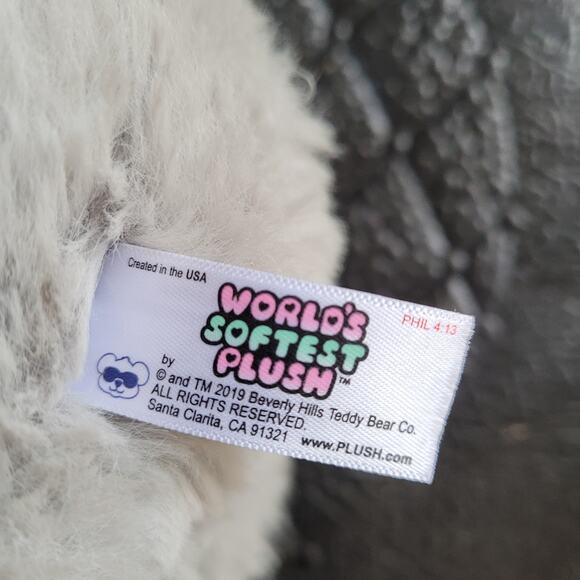 World's Softest Plush Gray Bunny Stuffed Animal Easter Rabbit - Picture 4 of 12